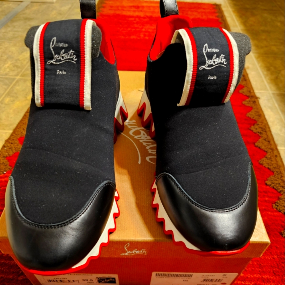 Christian Louboutin Tiketa Run Flat Sneakers Calf/Neoprene
